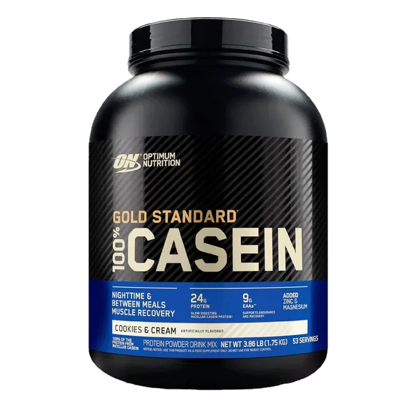 Proteína en Polvo 100% Casein Gold Standard Optimum Nutrition 4lbs 53 Servicios